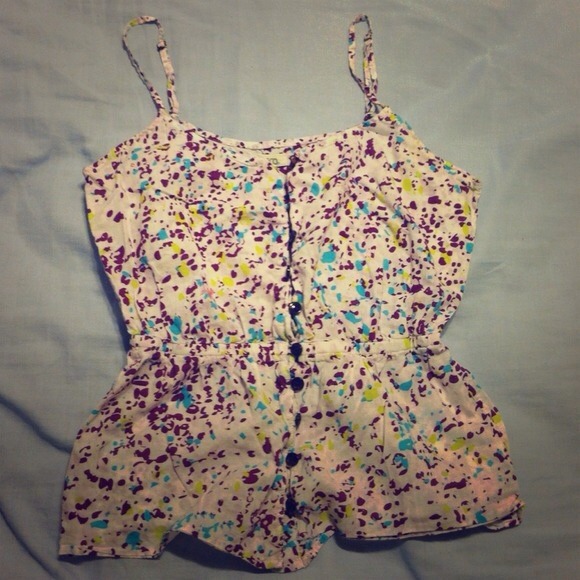 Kirra Paint Splatter Tank Top