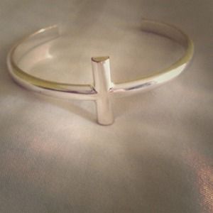 Silver Cross Bracelet