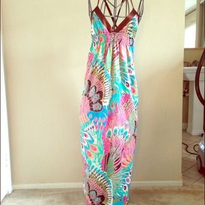 Beautiful maxi dress with amazing vibrant colors