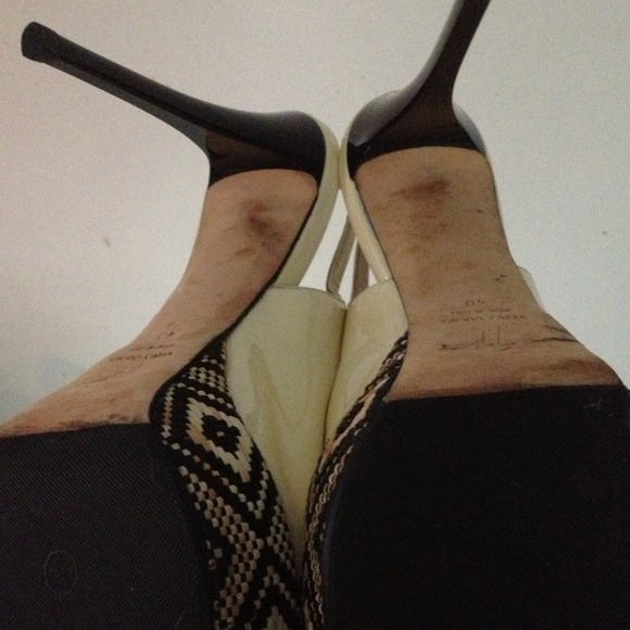 Creme sling backs - Picture 4 of 4