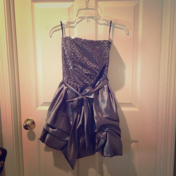 Silver party dress