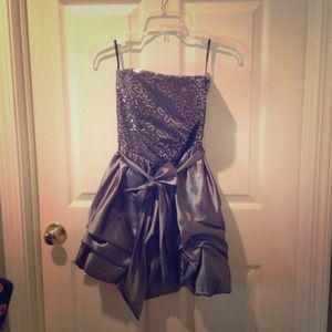 Silver party dress