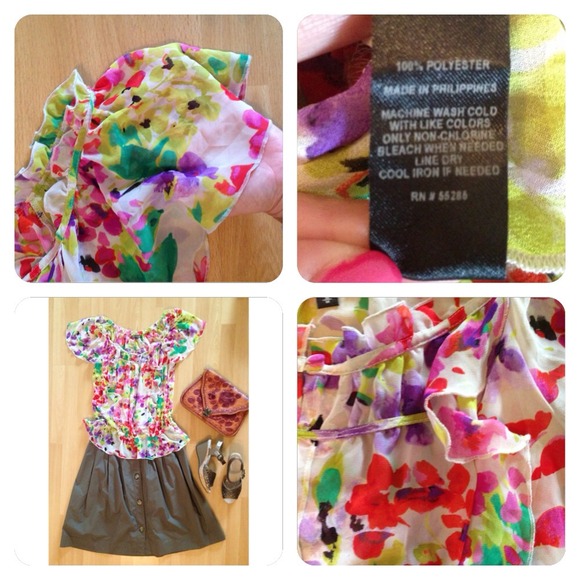 🚫Sold🚫🌟Host pick🌟Express top sz M. Sheer - Picture 3 of 4