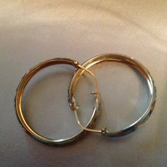 Gold earrings