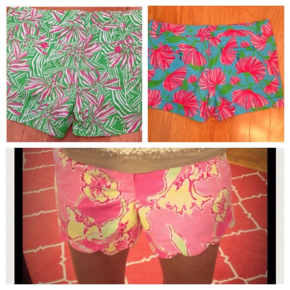 3 Lilly Pulitzer shorts
