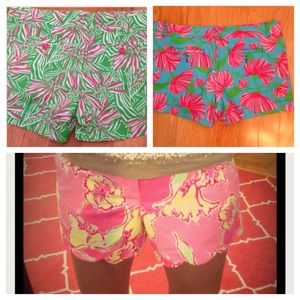 3 Lilly Pulitzer shorts