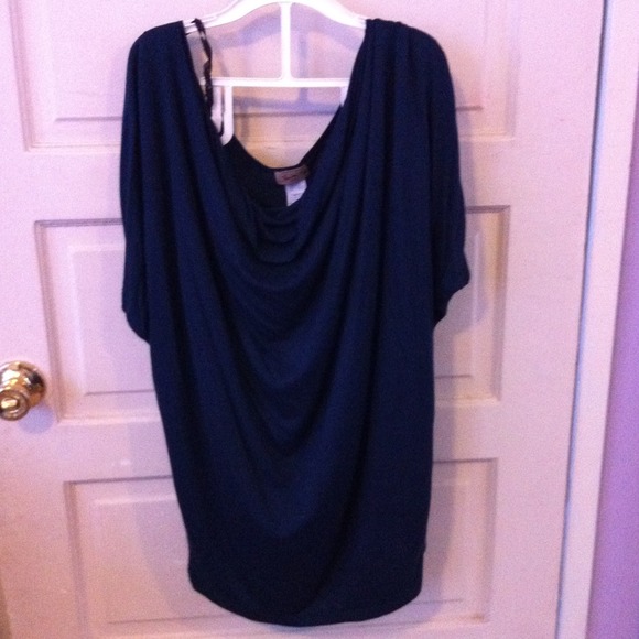 Flowy blue party top