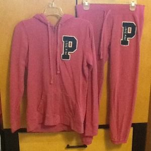 Victoria Secret Love Pink sweat suit. Must See!!!