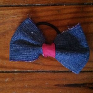Homemade bow hair piece