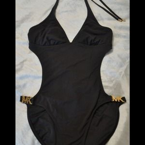 Michael Kors - black monokini swimsuit