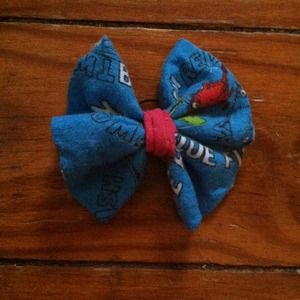 Homemade bow hair piece