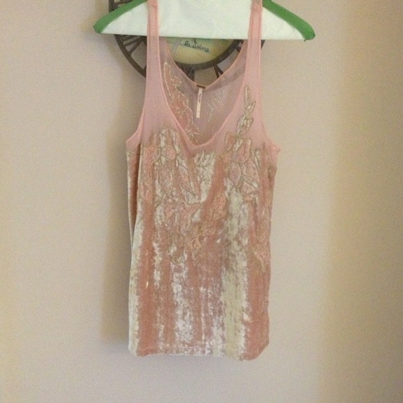 South moon under pink velvet blouse