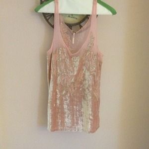 South moon under pink velvet blouse