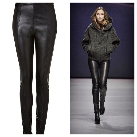 Topshop faux leather leggings