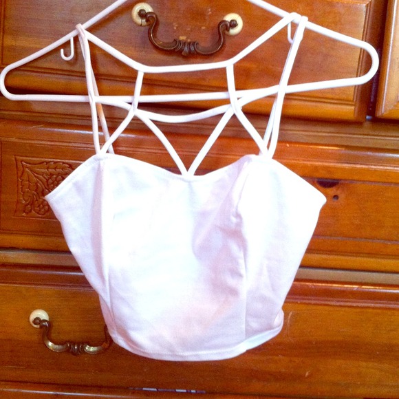 White crop top