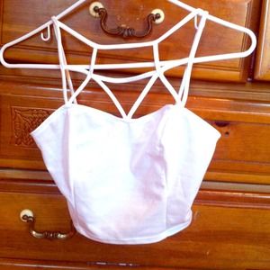White crop top