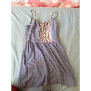 Urban outfitters dress. Blue with floral detail