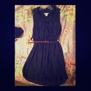 Tull dark blue dress (belt not included)