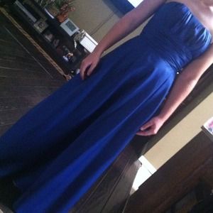 Rich royal blue evening gown