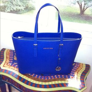 Cobalt Blue Michael Kors Travel Tote