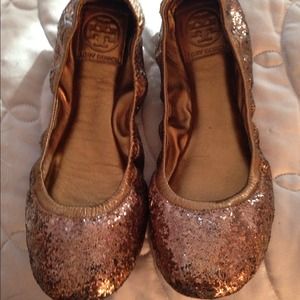Tory burch Eddie Glitter Flat