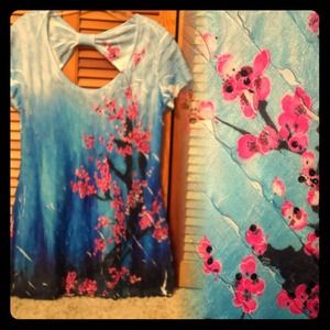 Summer Cherry Blossom Top