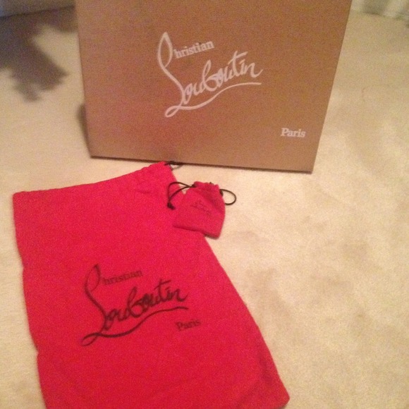 Christian louboutin dust bags + box