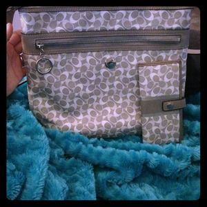 Coach purse with matching wallet