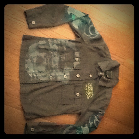 Ed hardy denim jacket NWOT