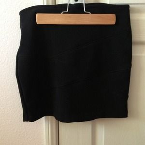 High Waisted Tight Black Skirt