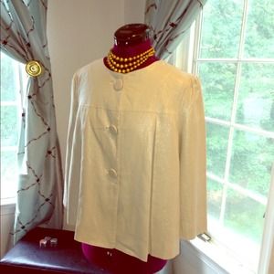 SOLD WD-NY shimmery beige button down jacket