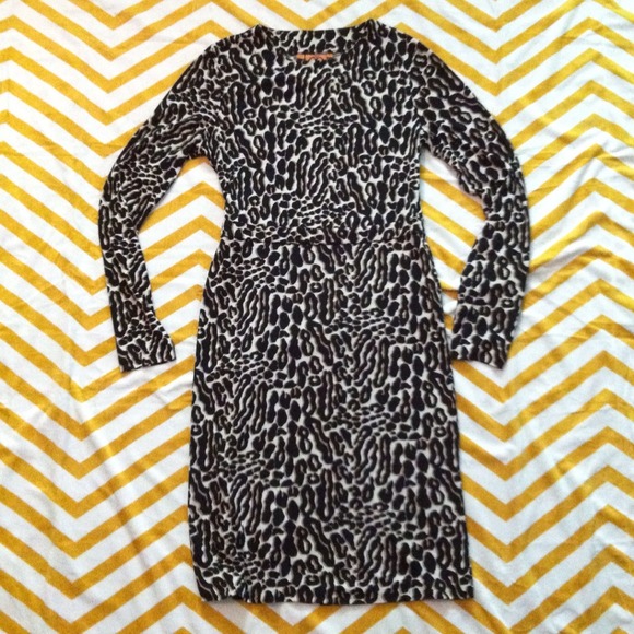 Tory Burch 100% Silk Leopard Print Dress