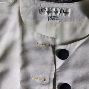 Dior Jackets & Coats - Christian Dior Navy and White Blazer Dior Jackets & Coats - Christian Dior Navy and White Blazer