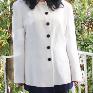 Dior Jackets & Coats - Christian Dior Navy and White Blazer Dior Jackets & Coats - Christian Dior Navy and White Blazer