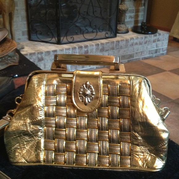 Awesome gold bag.