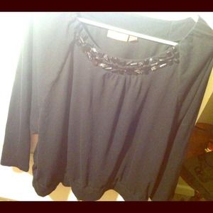Kohls Black Embellished Top. ❤