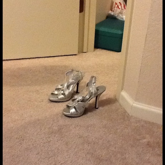 Pretty silver shoes
