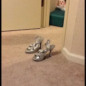 Pretty silver shoes