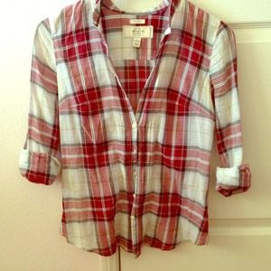 Plaid Abercrombie Top