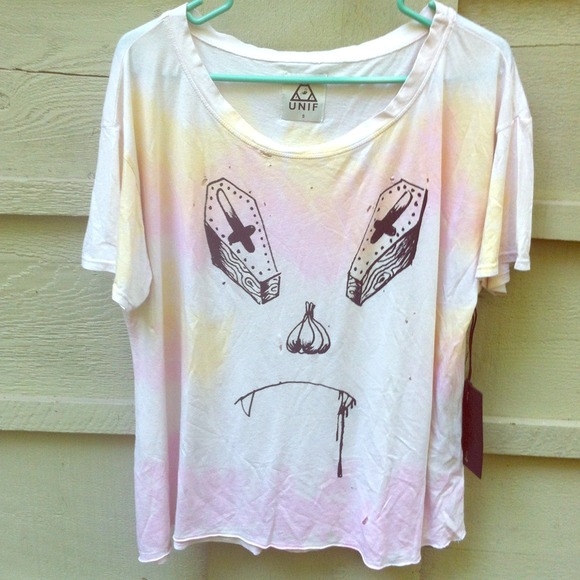 UNIF Tops - UNIF vampire coffin tie dye top