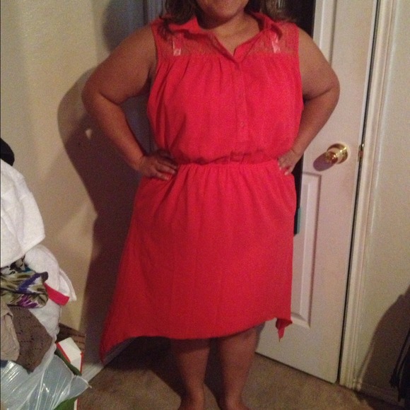 🚫Sold 🚫🚫*****Coral high low dress