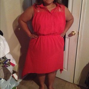 🚫Sold 🚫🚫*****Coral high low dress