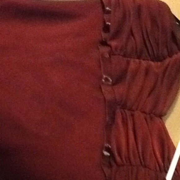 Burgundy Evening Gown - Picture 3 of 4