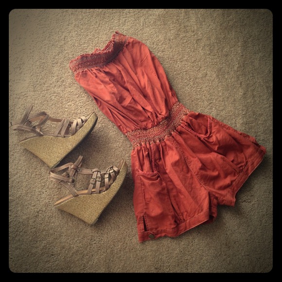 Burnt Orange Romper