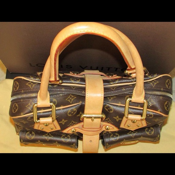 100% Authentic Louis Vuitton Manhattan GM Bag - Picture 2 of 4