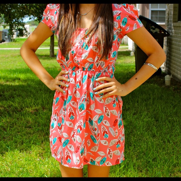 Pink floral dress from Target