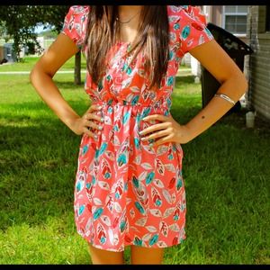 Pink floral dress from Target