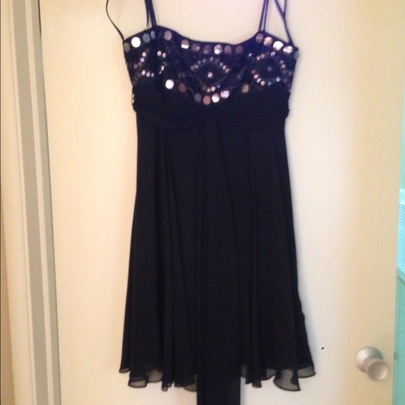 BCBG black formal dress