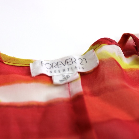 FOREVER 21 Multicolored Sleeveless Sheer Top - Picture 4 of 4