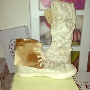 converse cream high xl high tops